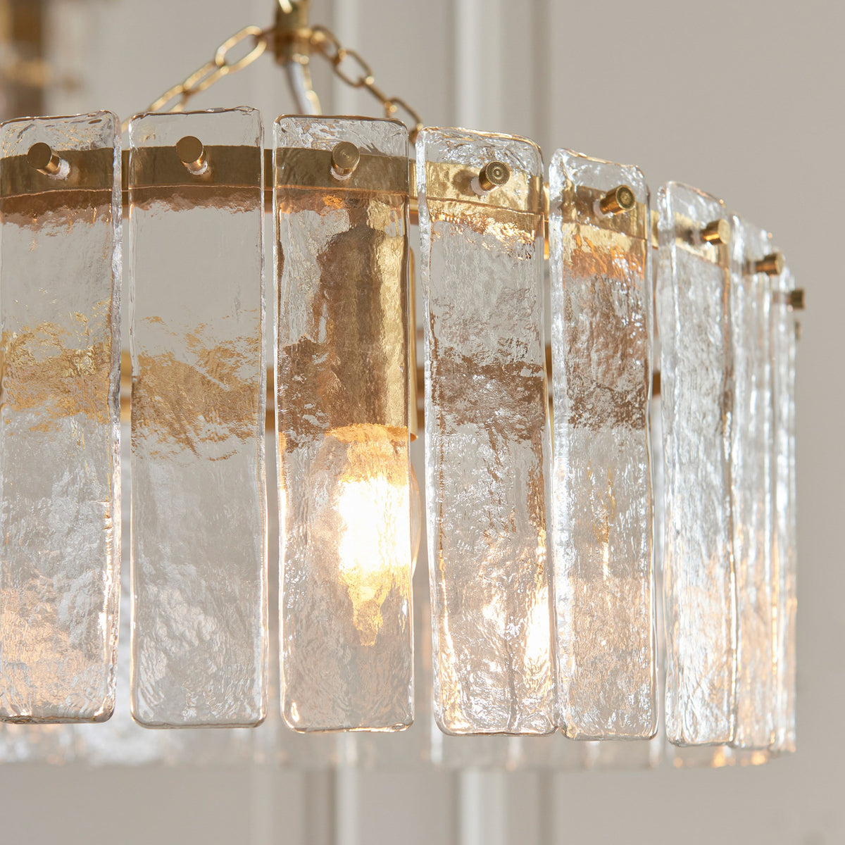 Bodhi Lighting Karine 3 Pendant Light Brushed Aged Brass House of Isabella UK