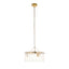 Bodhi Lighting Karine 3 Pendant Light Brushed Aged Brass House of Isabella UK