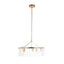 Bodhi Lighting Karine 5 Pendant Light Brushed Aged Brass House of Isabella UK