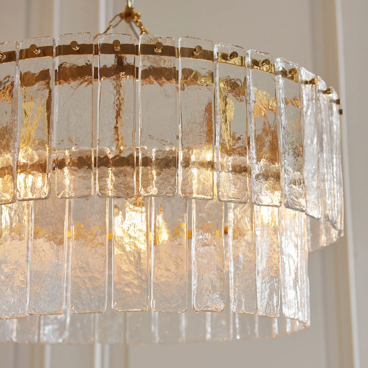 Bodhi Lighting Karine 5 Tiered Pendant Light Brushed Aged Brass House of Isabella UK