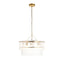 Bodhi Lighting Karine 5 Tiered Pendant Light Brushed Aged Brass House of Isabella UK