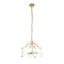 Bodhi Lighting Keller 4 Pendant Light Brushed Aged Brass House of Isabella UK