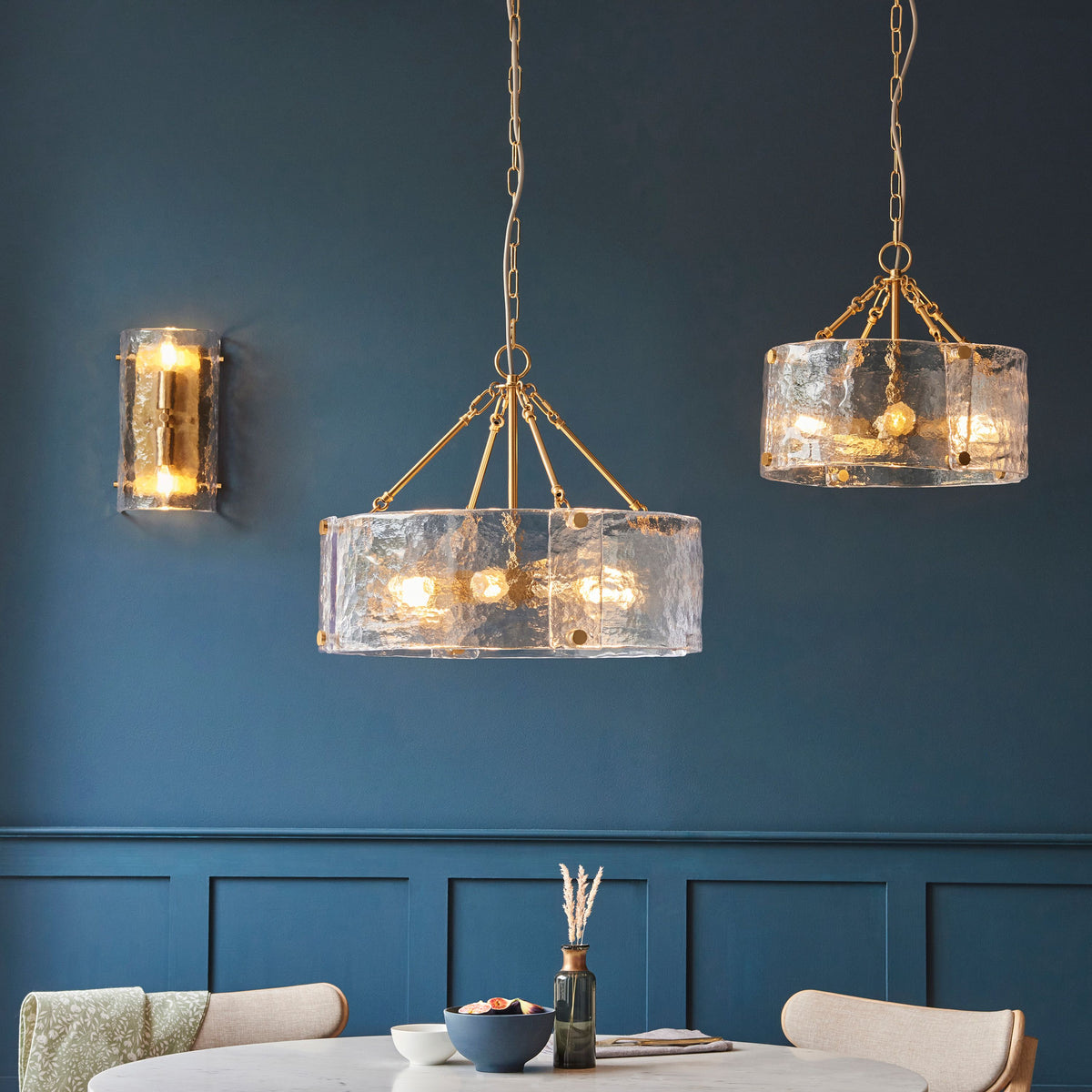 Bodhi Lighting Keller 4 Pendant Light Brushed Aged Brass House of Isabella UK