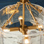 Bodhi Lighting Keller 4 Pendant Light Brushed Aged Brass House of Isabella UK