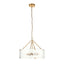 Bodhi Lighting Keller 6 Pendant Light Brushed Aged Brass House of Isabella UK