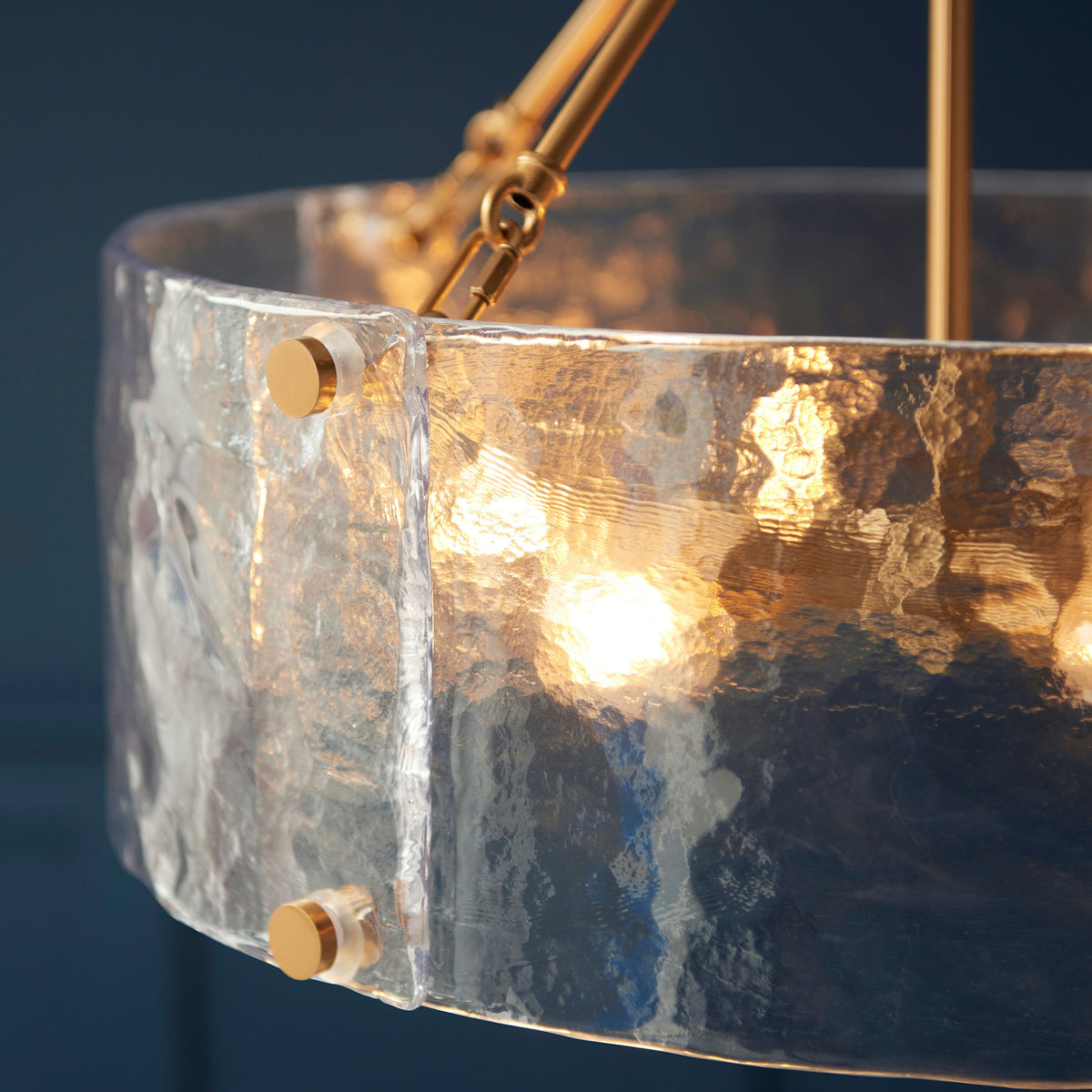 Bodhi Lighting Keller 6 Pendant Light Brushed Aged Brass House of Isabella UK