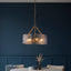Bodhi Lighting Keller 6 Pendant Light Brushed Aged Brass House of Isabella UK