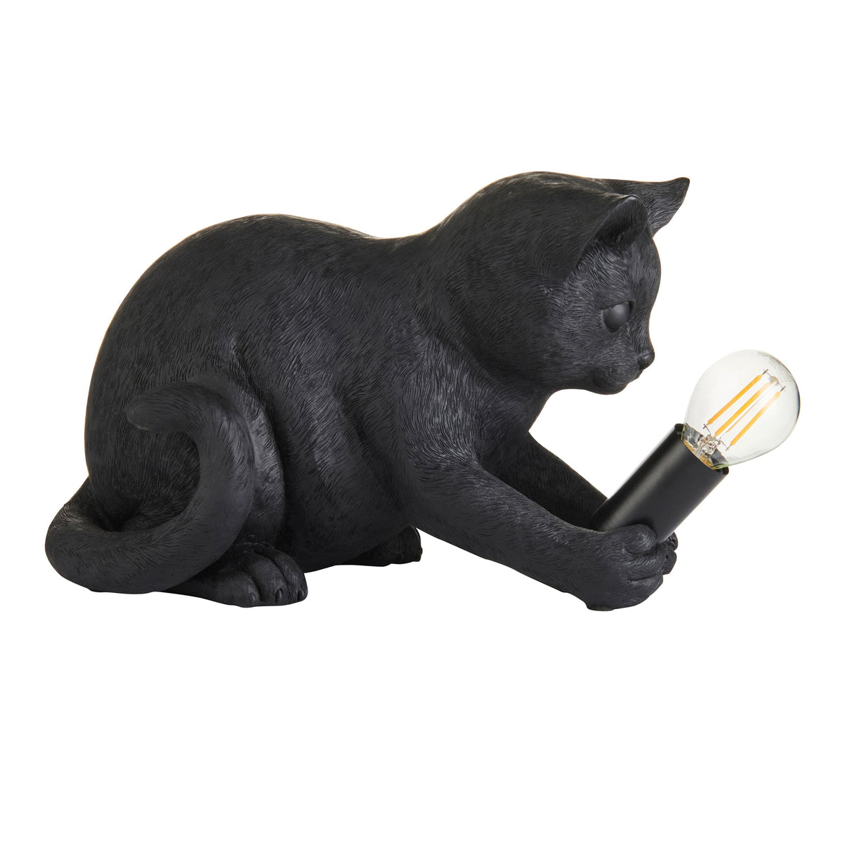 Kitten Table Lamp Black.