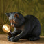 Kitten Table Lamp Black.