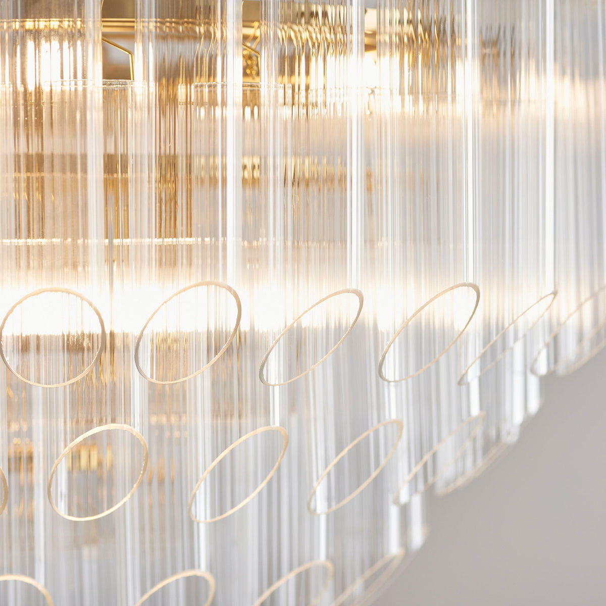 Bodhi Lighting La Rochelle 12 Pendant Light Clear Ribbed Glass House of Isabella UK