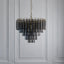 Bodhi Lighting La Rochelle 12 Pendant Light Smokey Grey Lustre glass House of Isabella UK