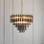 Bodhi Lighting La Rochelle 12 Pendant Light Smokey Grey Lustre glass House of Isabella UK