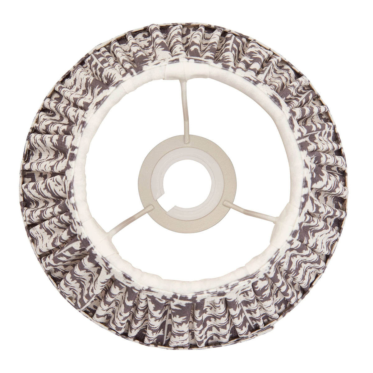 Bodhi Lighting Leaf Shade Pearl Grey Fabric 20cm House of Isabella UK