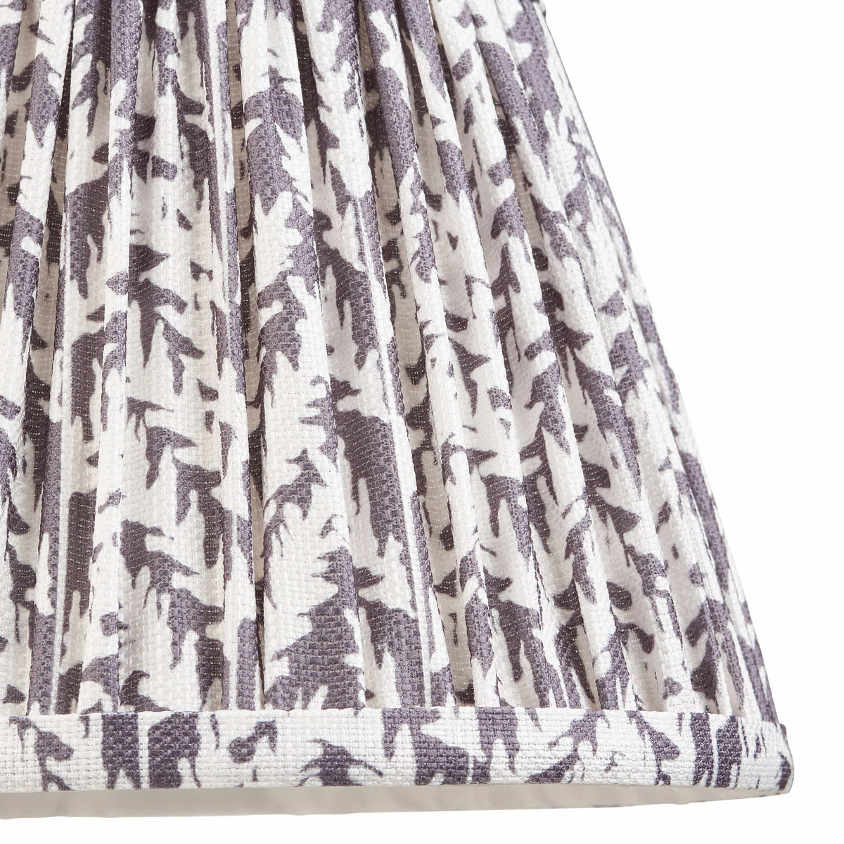 Bodhi Lighting Leaf Shade Pearl Grey Fabric 20cm House of Isabella UK