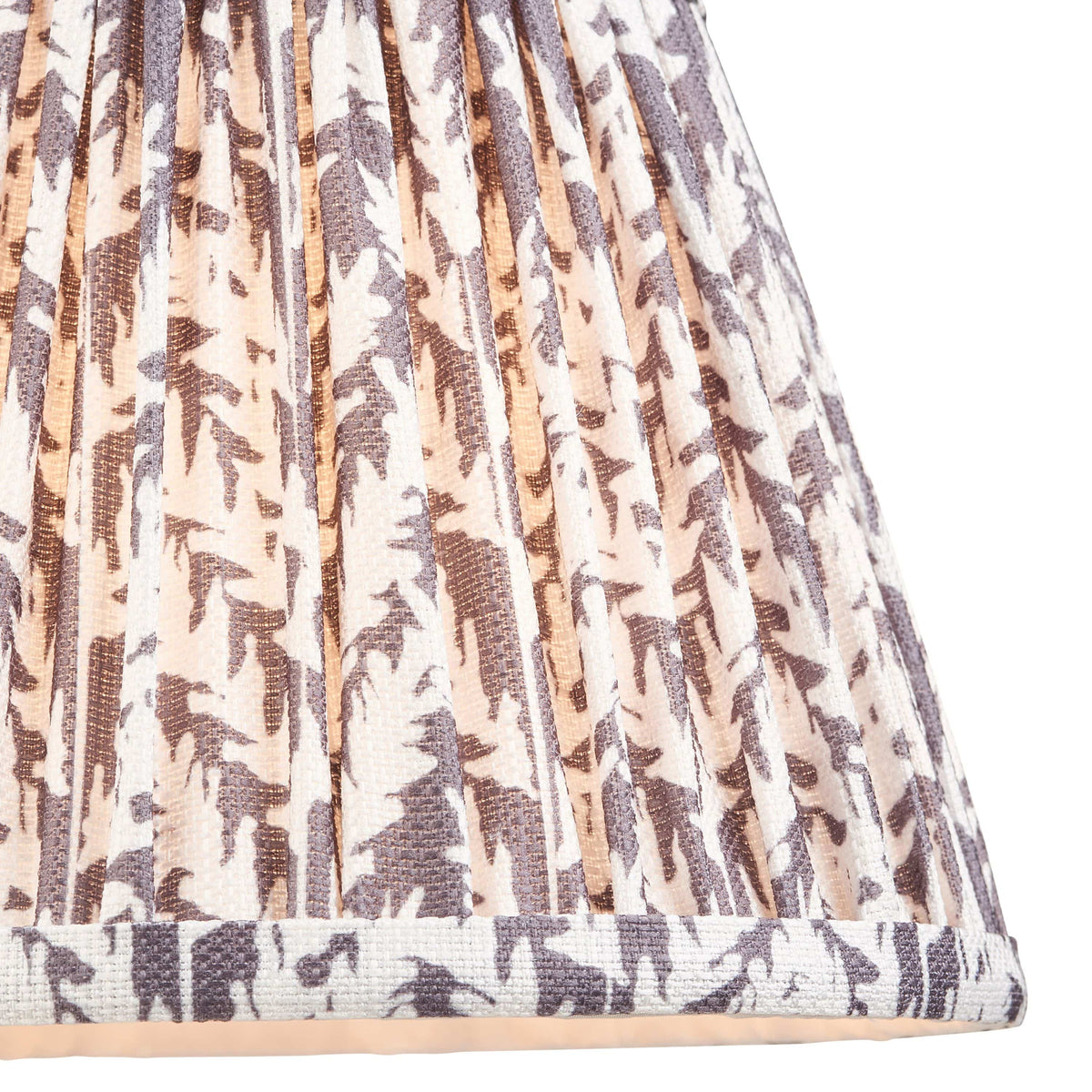 Bodhi Lighting Leaf Shade Pearl Grey Fabric 20cm House of Isabella UK