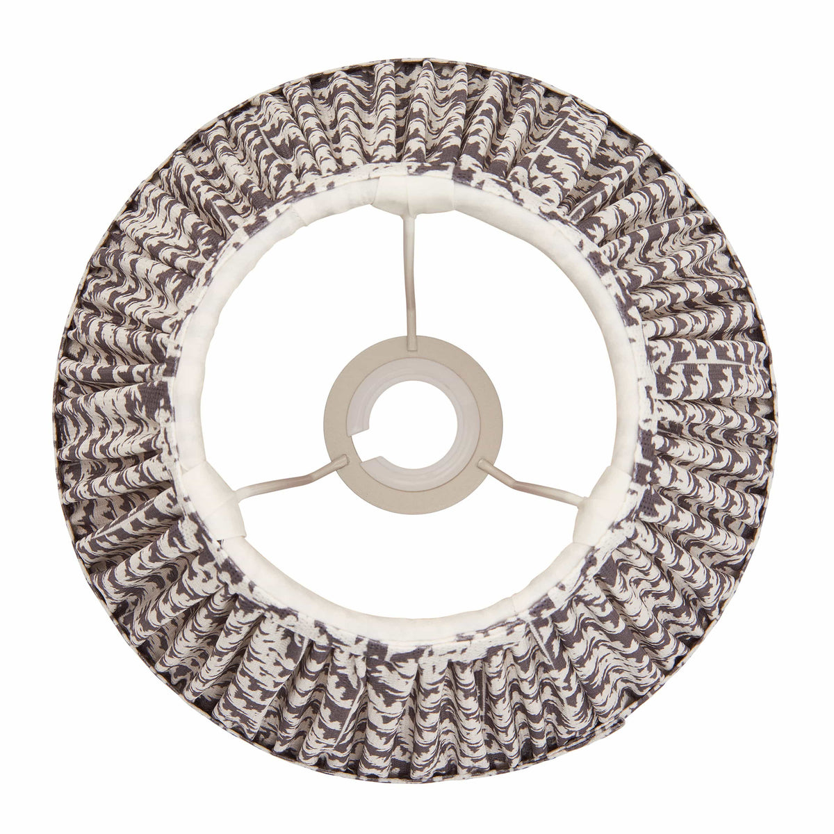 Bodhi Lighting Leaf Shade Pearl Grey Fabric 25cm House of Isabella UK