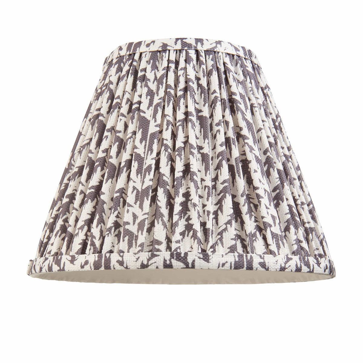 Bodhi Lighting Leaf Shade Pearl Grey Fabric 25cm House of Isabella UK