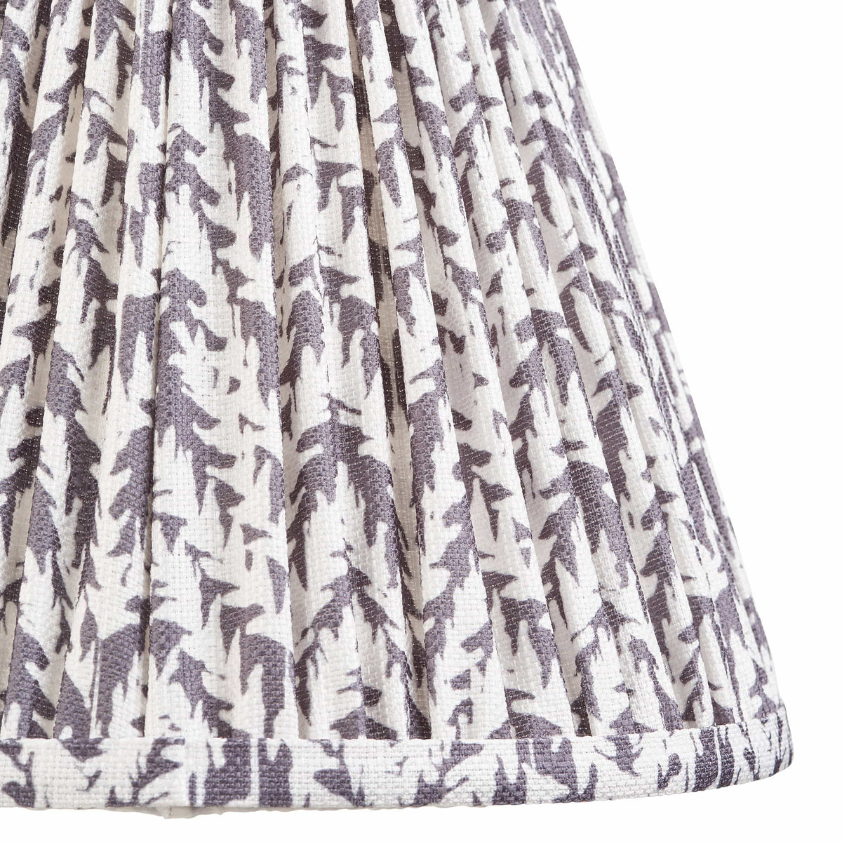Bodhi Lighting Leaf Shade Pearl Grey Fabric 25cm House of Isabella UK