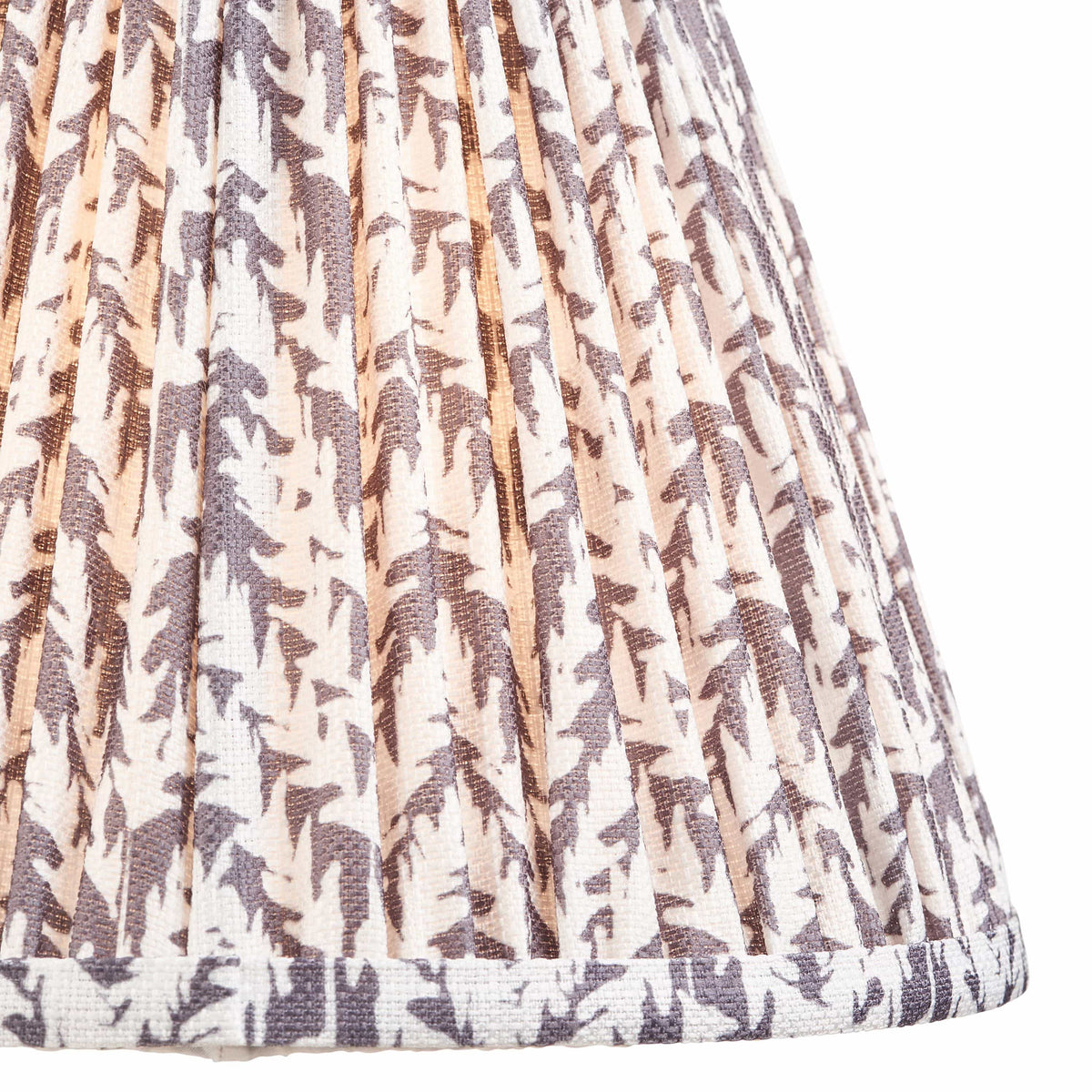 Bodhi Lighting Leaf Shade Pearl Grey Fabric 25cm House of Isabella UK
