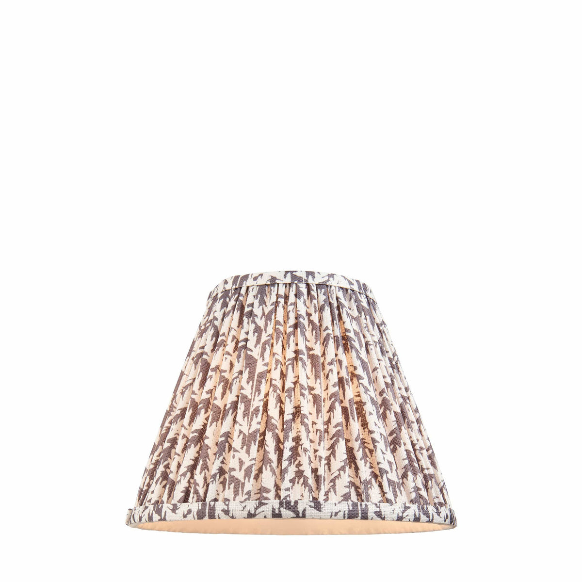 Bodhi Lighting Leaf Shade Pearl Grey Fabric 25cm House of Isabella UK