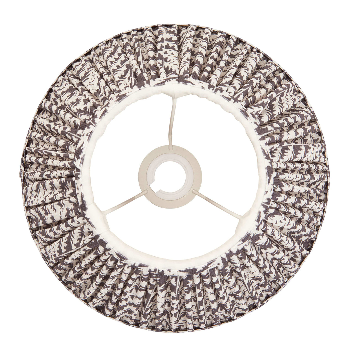 Bodhi Lighting Leaf Shade Pearl Grey Fabric 30cm House of Isabella UK