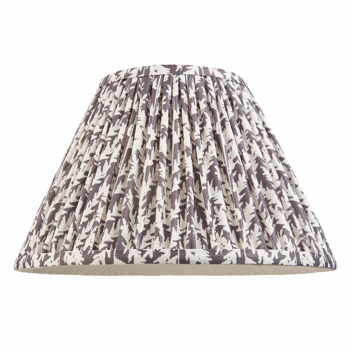 Bodhi Lighting Leaf Shade Pearl Grey Fabric 30cm House of Isabella UK