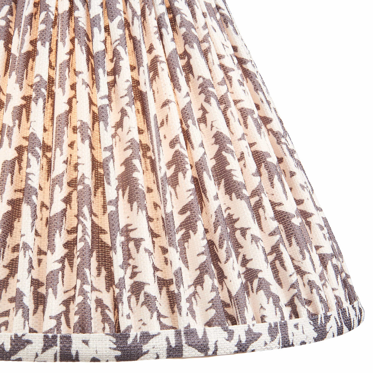 Bodhi Lighting Leaf Shade Pearl Grey Fabric 30cm House of Isabella UK