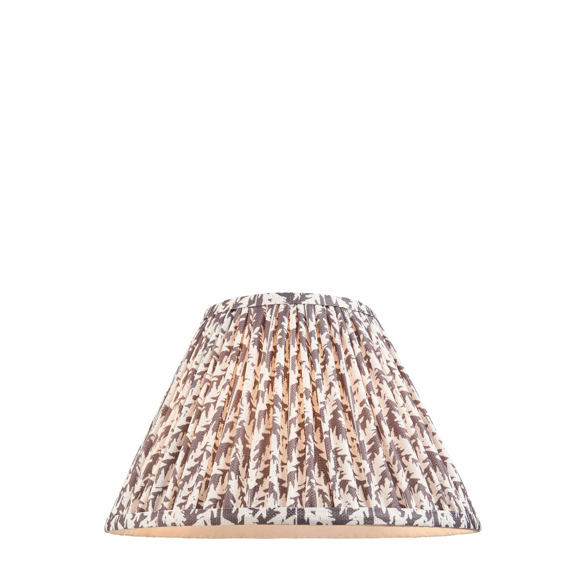 Bodhi Lighting Leaf Shade Pearl Grey Fabric 30cm House of Isabella UK