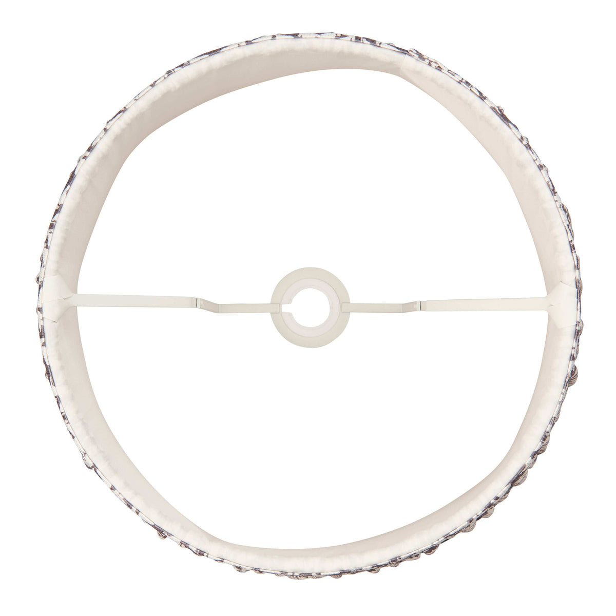 Bodhi Lighting Leaf Shade Pearl Grey Fabric 35cm House of Isabella UK