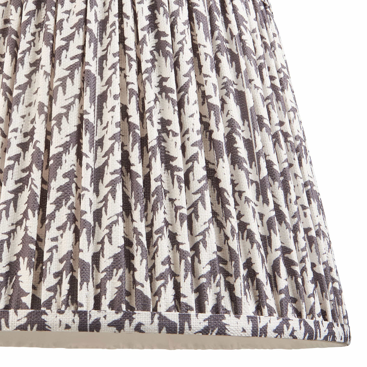 Bodhi Lighting Leaf Shade Pearl Grey Fabric 35cm House of Isabella UK
