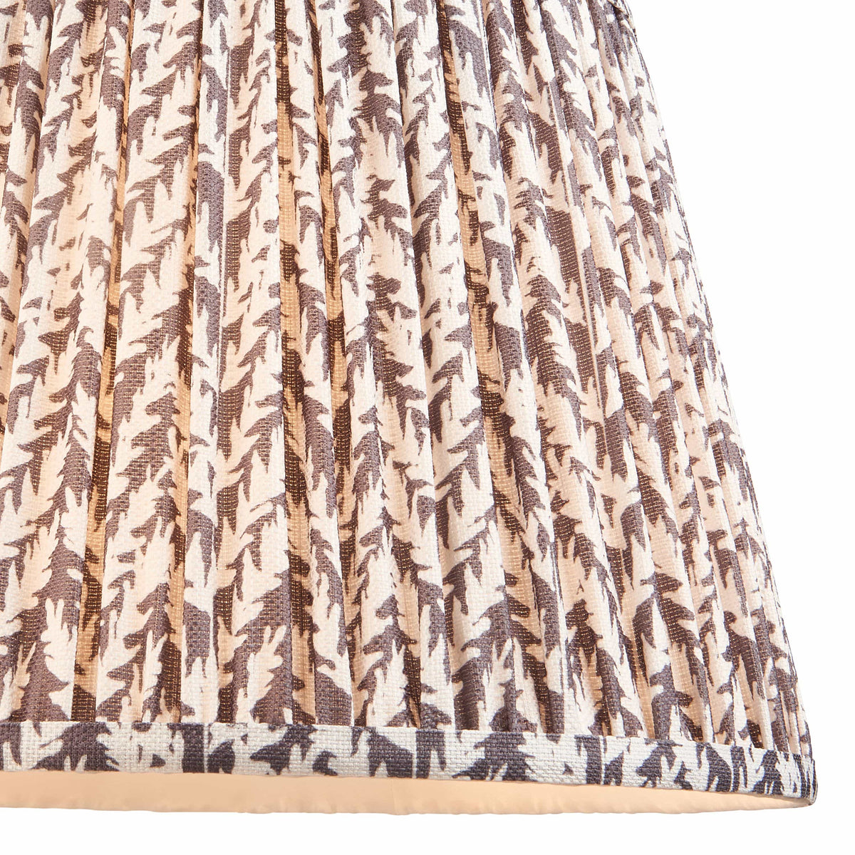 Bodhi Lighting Leaf Shade Pearl Grey Fabric 35cm House of Isabella UK