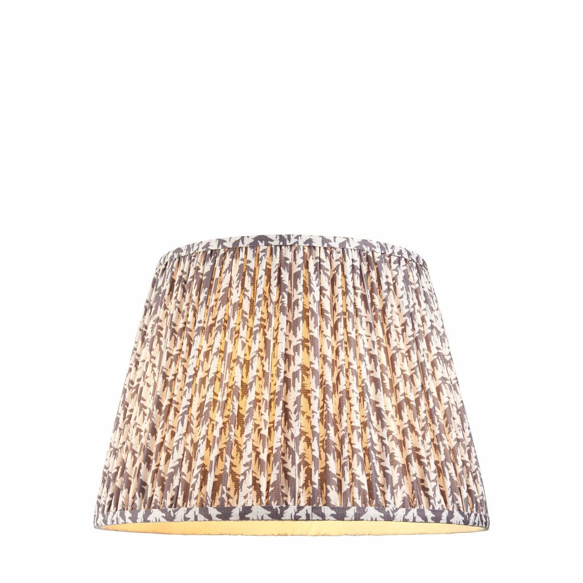 Bodhi Lighting Leaf Shade Pearl Grey Fabric 40cm House of Isabella UK