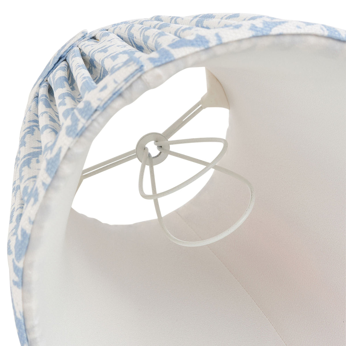 Bodhi Lighting Leaf Shade Shell Bay Blue Fabric 16cm House of Isabella UK