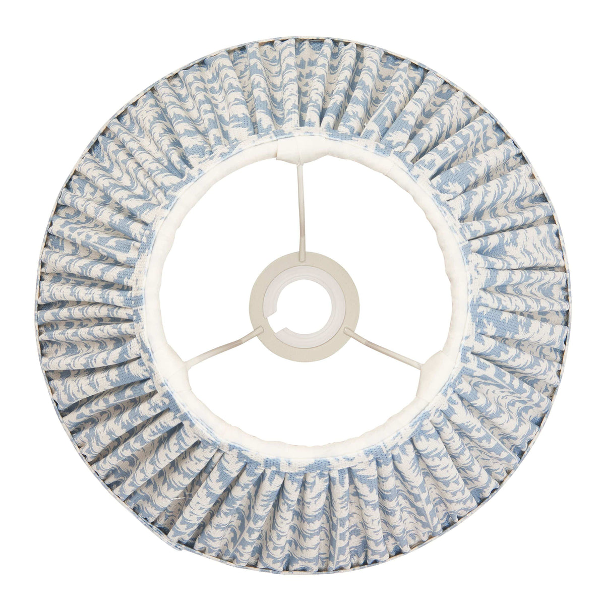 Bodhi Lighting Leaf Shade Shell Bay Blue Fabric 30cm House of Isabella UK