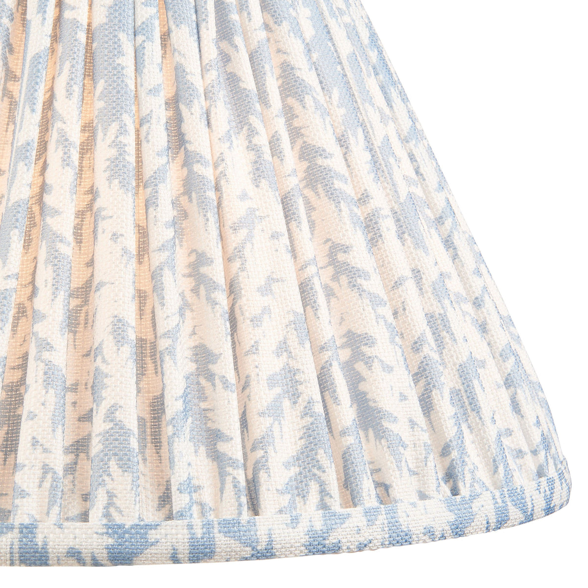 Bodhi Lighting Leaf Shade Shell Bay Blue Fabric 30cm House of Isabella UK