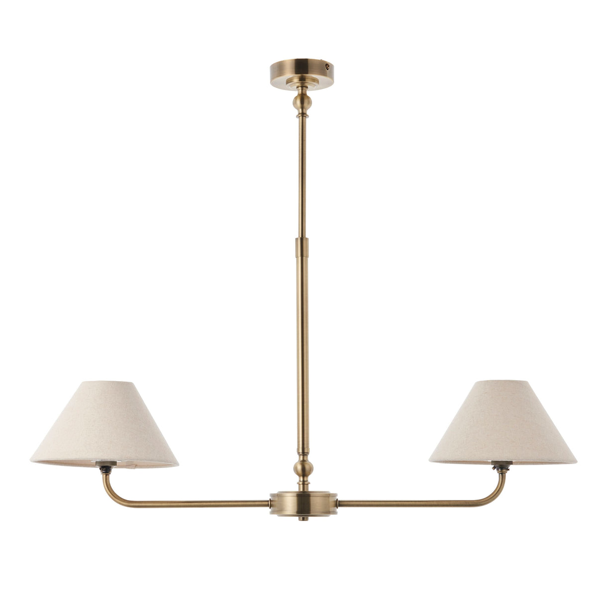 Bodhi Lighting Lille 2 Pendant Light Antique Brass House of Isabella UK
