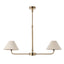 Bodhi Lighting Lille 2 Pendant Light Antique Brass House of Isabella UK
