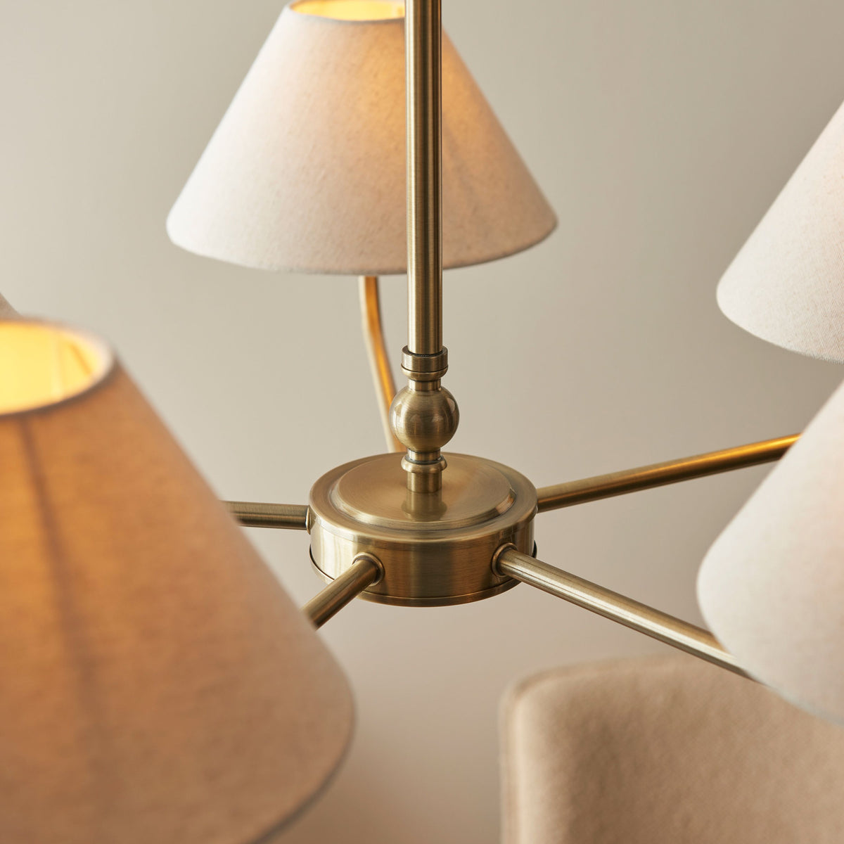 Bodhi Lighting Lille 5 Pendant Light Antique Brass House of Isabella UK