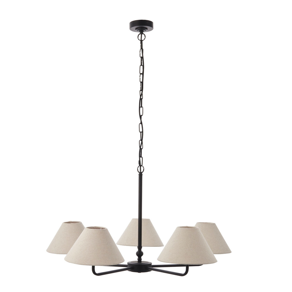 Bodhi Lighting Lille 5 Pendant Light Matt Black House of Isabella UK