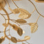Linetter 6 Ceiling Light Gold Leaf.