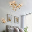 Linetter 6 Ceiling Light Gold Leaf.