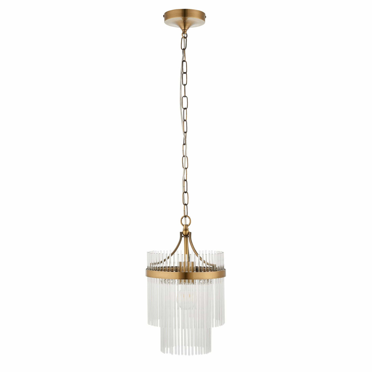 Bodhi Lighting Mariette 1 Pendant Light Antique Brass House of Isabella UK