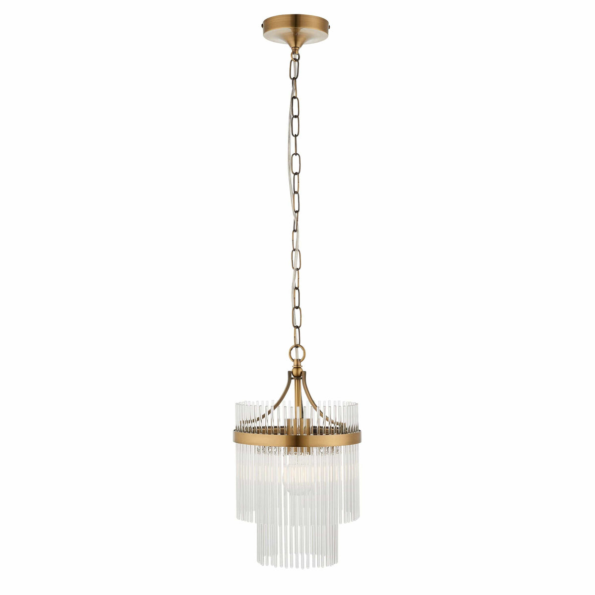 Bodhi Lighting Mariette 1 Pendant Light Antique Brass House of Isabella UK