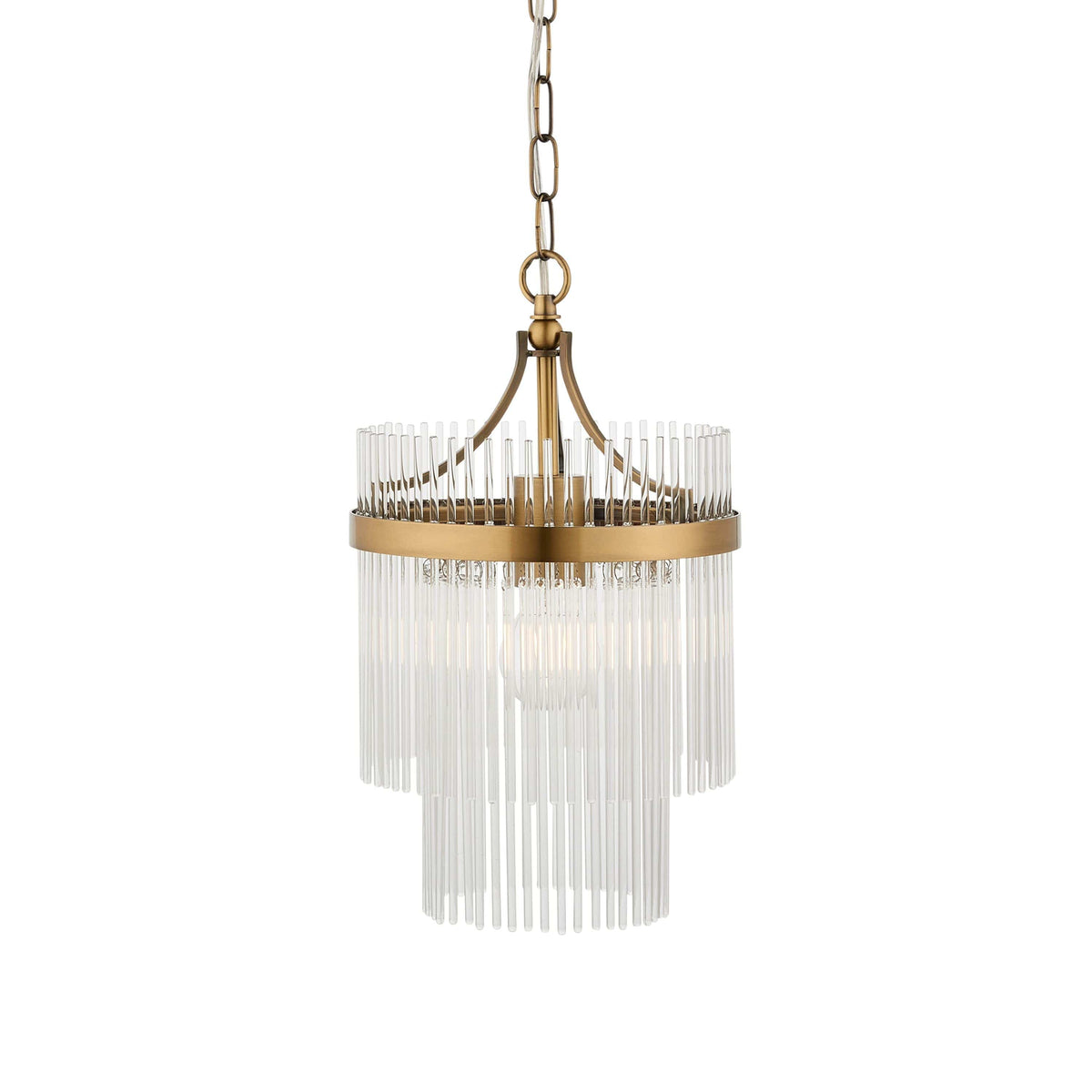 Bodhi Lighting Mariette 1 Pendant Light Antique Brass House of Isabella UK