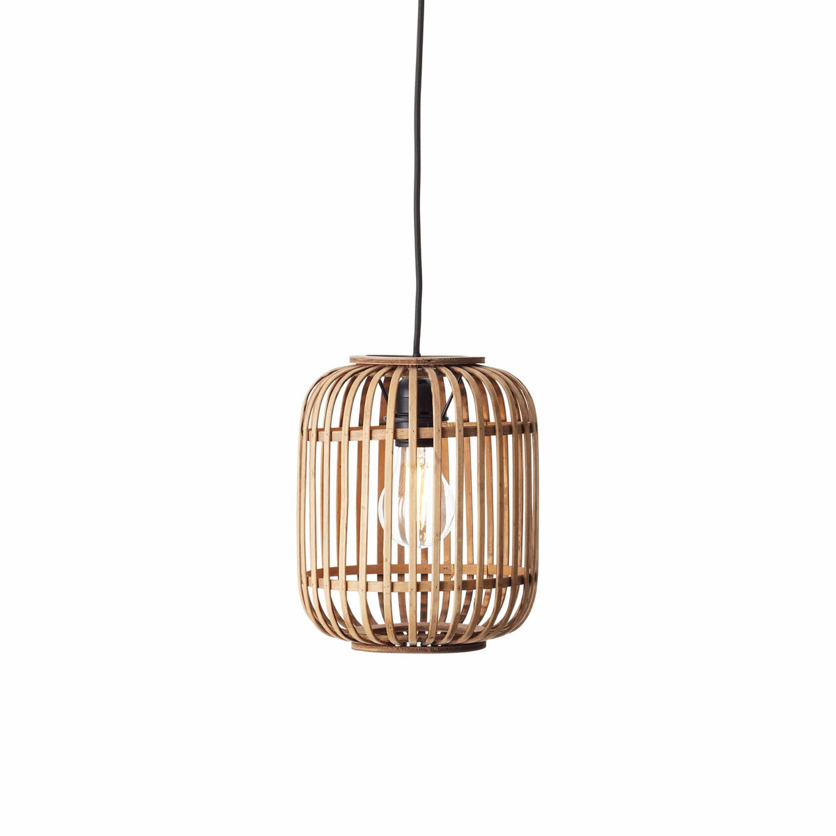Mathias 1 Pendant Light Natural Bamboo.