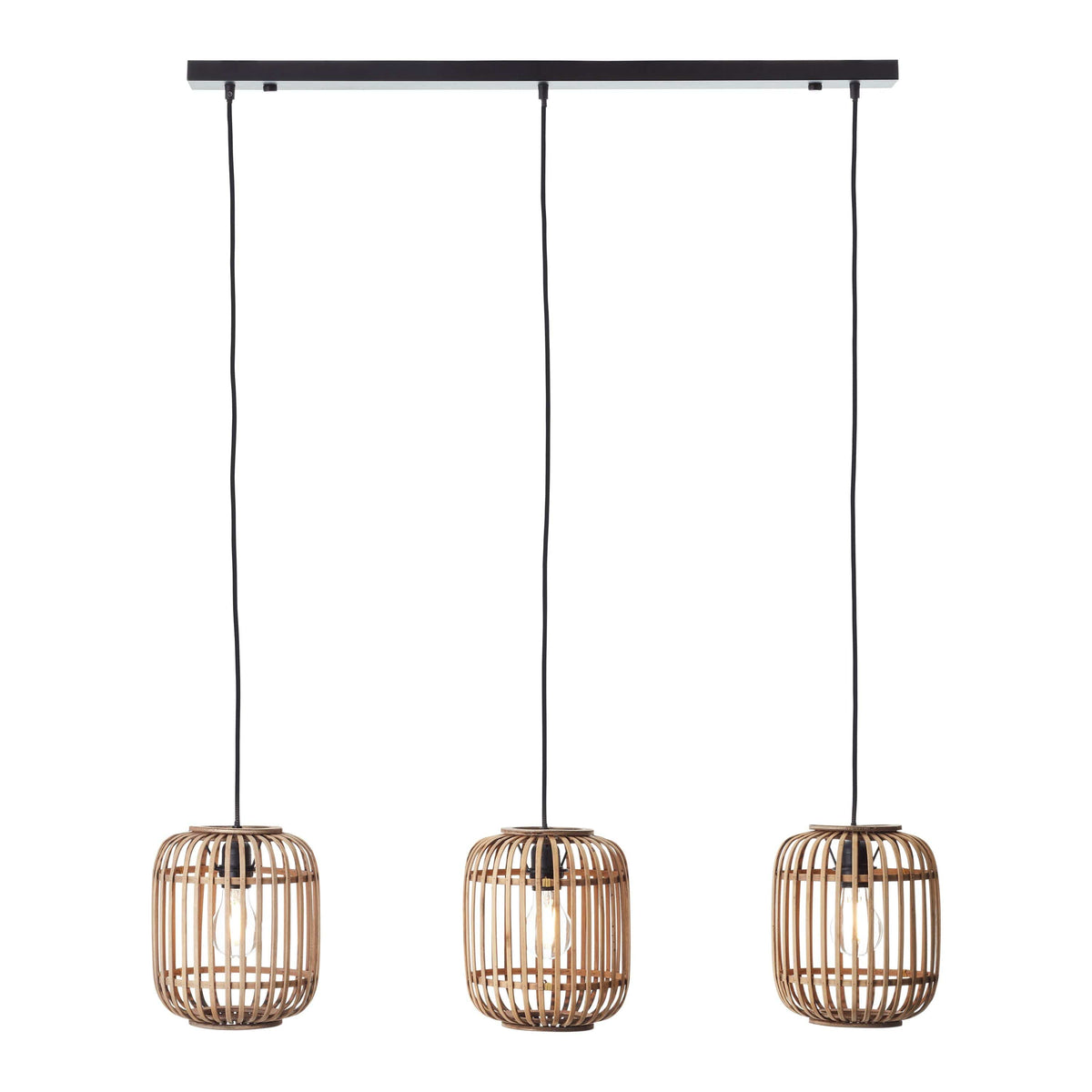 Mathias 3 Pendant Light Natural Bamboo.