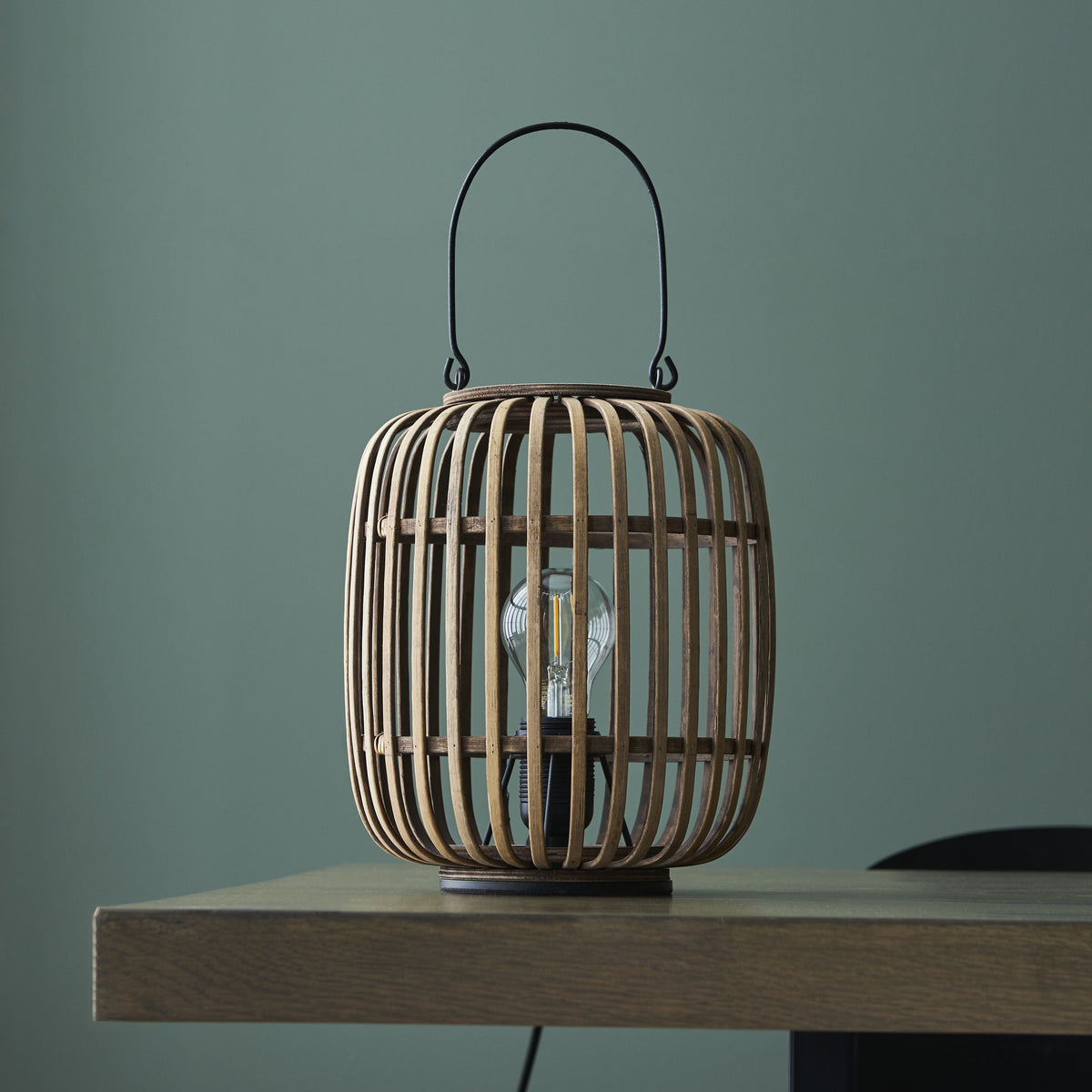 Mathias Table Lamp Natural Bamboo.