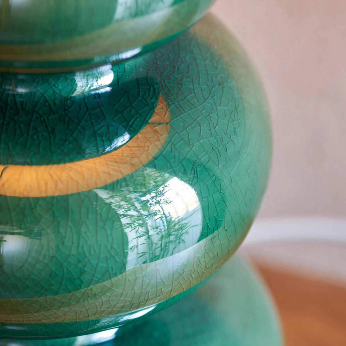 Bodhi Lighting Monrow Table Lamp Gloss Green Reactive Glaze House of Isabella UK