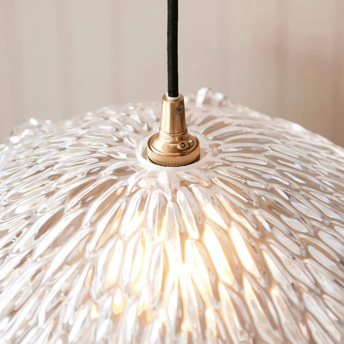 Bodhi Lighting Orchid 1 Pendant Light Clear glass House of Isabella UK