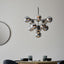 Oscar 11 Pendant Light Black Chrome.
